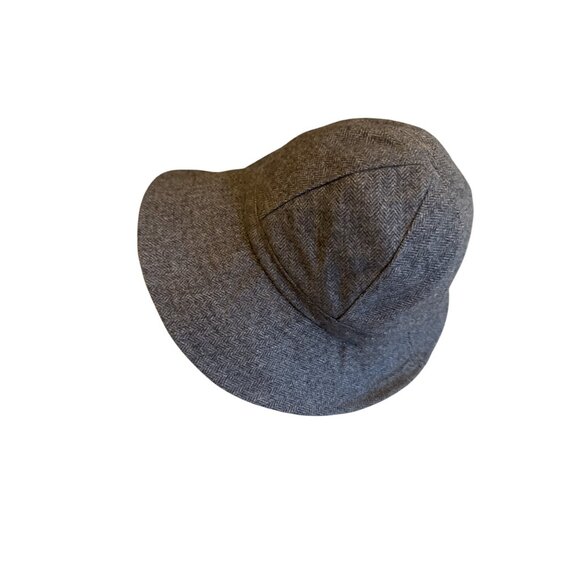 Betmar Womens Herringbone Wool Blend Cloche Boho Retro Hat Gray - Picture 2 of 6